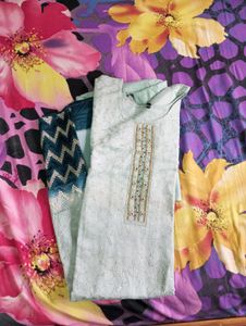 Stylish Teal Salwar Kameez Set