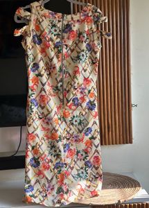 Multi - Color, Floral Print Dress