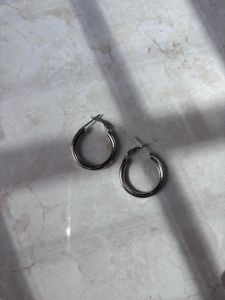 Silver Hoop Earrings