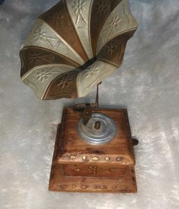 Miniature Vintage Gramophone Showpiece