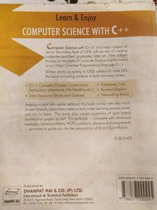 Computer Science (Class 11th &amp; 12th)  C++ Language - Sumit Arora