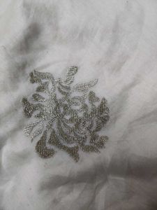 Elegant White Embroidered Kurta