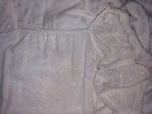 White Eyelet Top