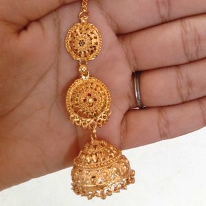 Gold Jhumka Earrings