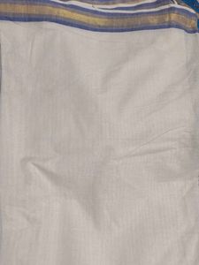 Kerala Saree With Blue Border