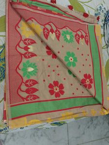 Floral Print Saree Without Blouse