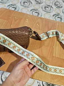 Chocolate Brown Bag With Tag