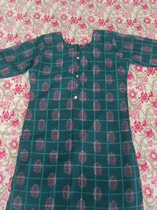 L Size Green Kurthi