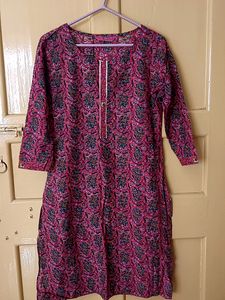 Pink Multicolor Kurti