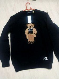 NEW RALPHLAUREN BLACK Polo Bear Sweater