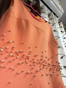 One Piece Dress In Slight Orange