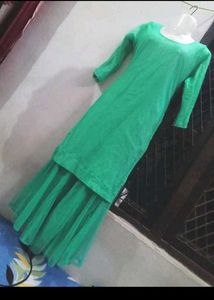 Green Kurta Plazo  Set