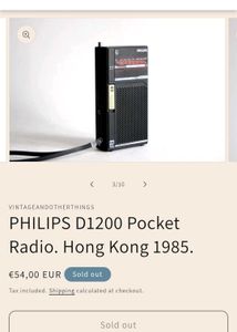 Old Vintage Philips Radio