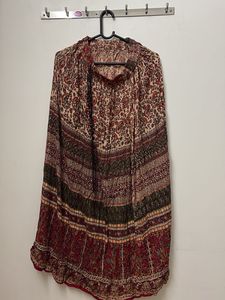 Boho Patterned Long Skirt