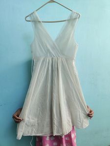 White Corset Design Frock