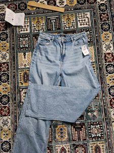 Wide Leg Denim Jeans