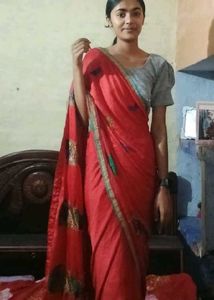 Very Pretty Red Colour Saree