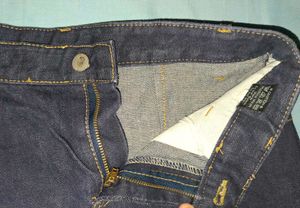 Casual Navy Denim Skirt