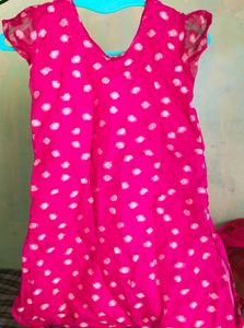 Pink Short Kurti