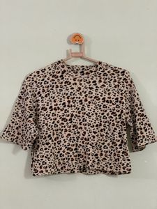 Animal Print Crop Top
