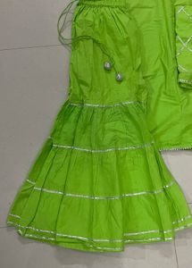 Lime Green Sharara Suit Set