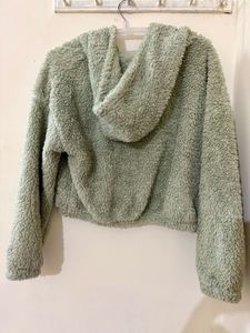 Sage Green Fuzzy Pullover