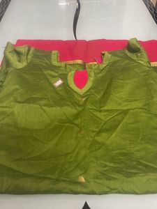 Organza Green Kurthi
