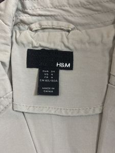 H&M Beige Jacket - Size EUR 34