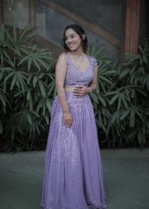 Lavender Lehenga choli
