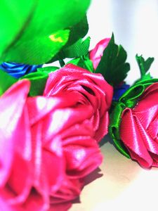 Pink & Green Floral Headband