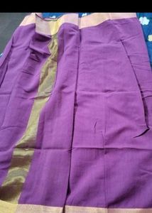 Purple &amp; Gold Saree