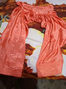 Peach Embroidered Kurta Set