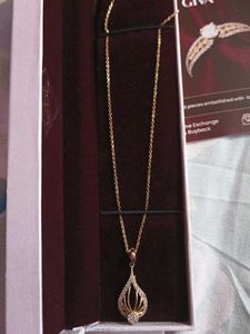 Elegant Gold Necklace 925 silver