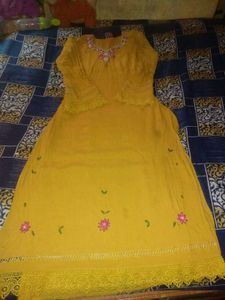 Embrodry Kurta Pant Set