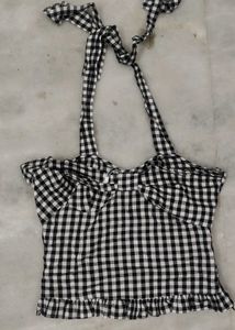 Gingham Checkered Top