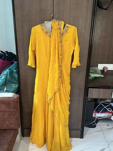 Yellow Partywear Gown