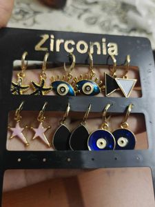 6 Pairs Huggies Earings