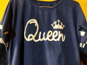 Casual Regular Sleeves Printed Women Blue Top