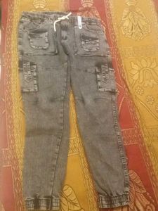 Gray Cargo Joggers - Youth Size