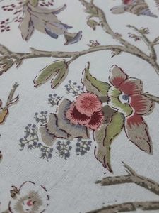 Floral Fabric with Branch Design