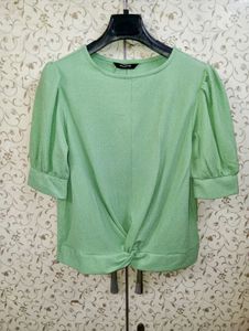 Self Design Puff Sleeve Top