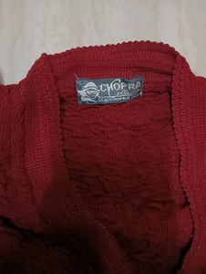Maroon Sweater Full Hands