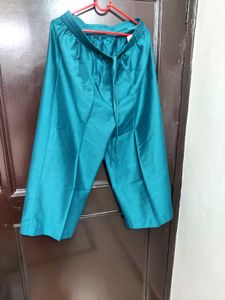 Teal Palazzo Pants and kurta set