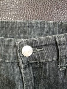 Black &amp; White Denim Jeans