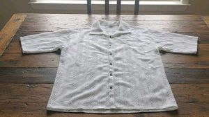 Black,White,Brown Lace Net  Shirt Pack Of 3