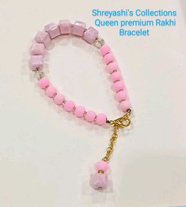 Pastel Butterfly Beaded Bracelet Rakhi