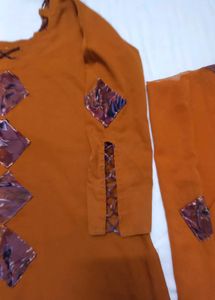 Patchwork Mustard 3pc. Suit