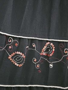 Whimsical fairycore/boho Embroidered Skirt