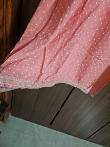 Polka Dot Embroidered Kurti