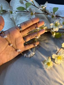 Boho Gold Chain Gemstone Necklace